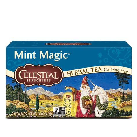 celestial seasonings mint teas metal box|Celestial Seasonings mint green tea.